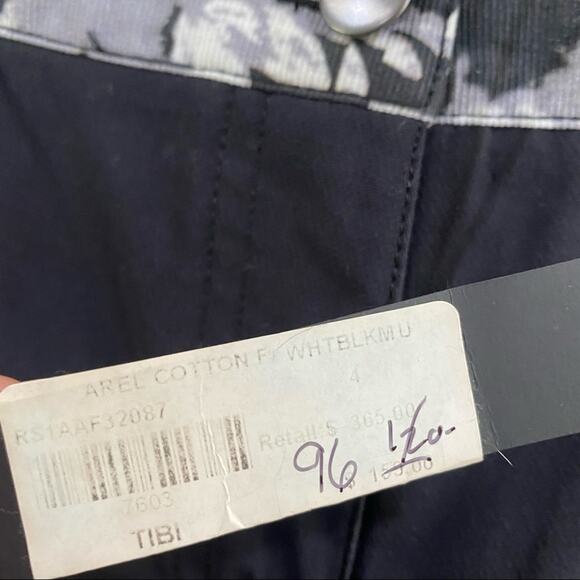 Tibi Arel Contrast Black White Slim Trousers Stretch Pants NWT Size 4 - Picture 6 of 9